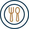 Logo af tallerken og bestik